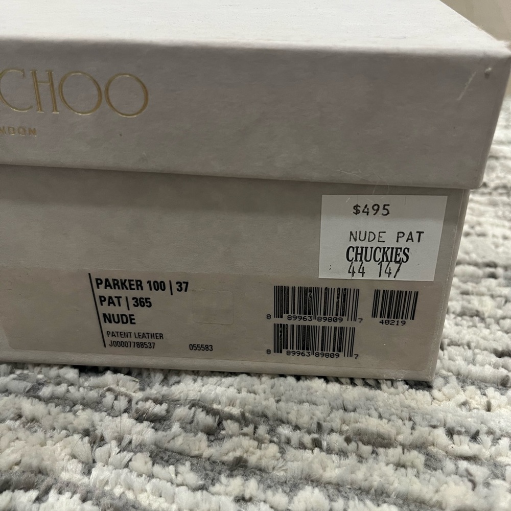 Jimmy choo platform sandals in beige